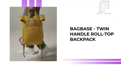 BagBase - Twin Handle Roll-Top Backpack by@Outfy