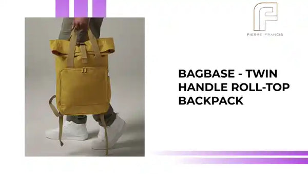 BagBase - Twin Handle Roll-Top Backpack by@Outfy