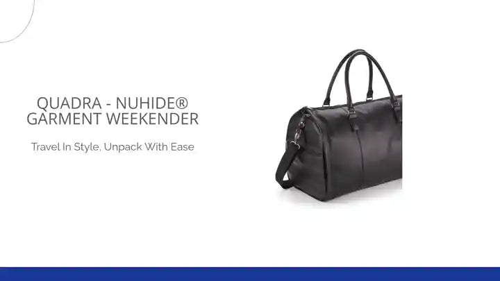 Quadra - NuHide Garment Weekender by Pierre Francis
