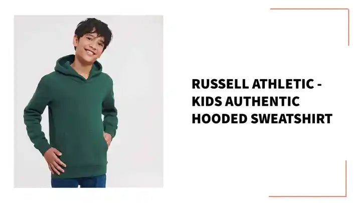 Russell Athletic - Kids Authentic Hooded Sweatshirt by@Outfy