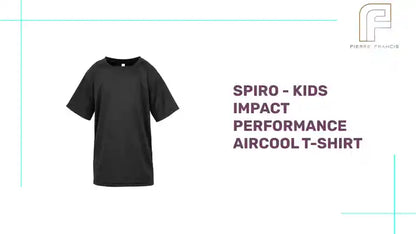 Spiro - Kids Impact Performance Aircool T-Shirt by@Outfy
