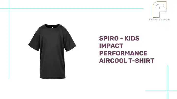 Spiro - Kids Impact Performance Aircool T-Shirt by@Outfy