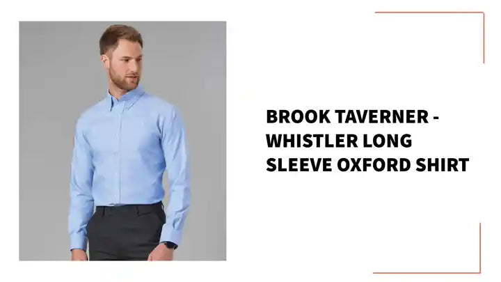 Brook Taverner - Whistler Long Sleeve Oxford Shirt by@Outfy