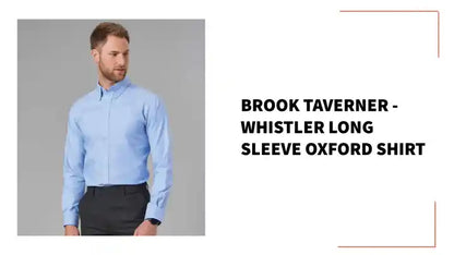 Brook Taverner - Whistler Long Sleeve Oxford Shirt by@Outfy