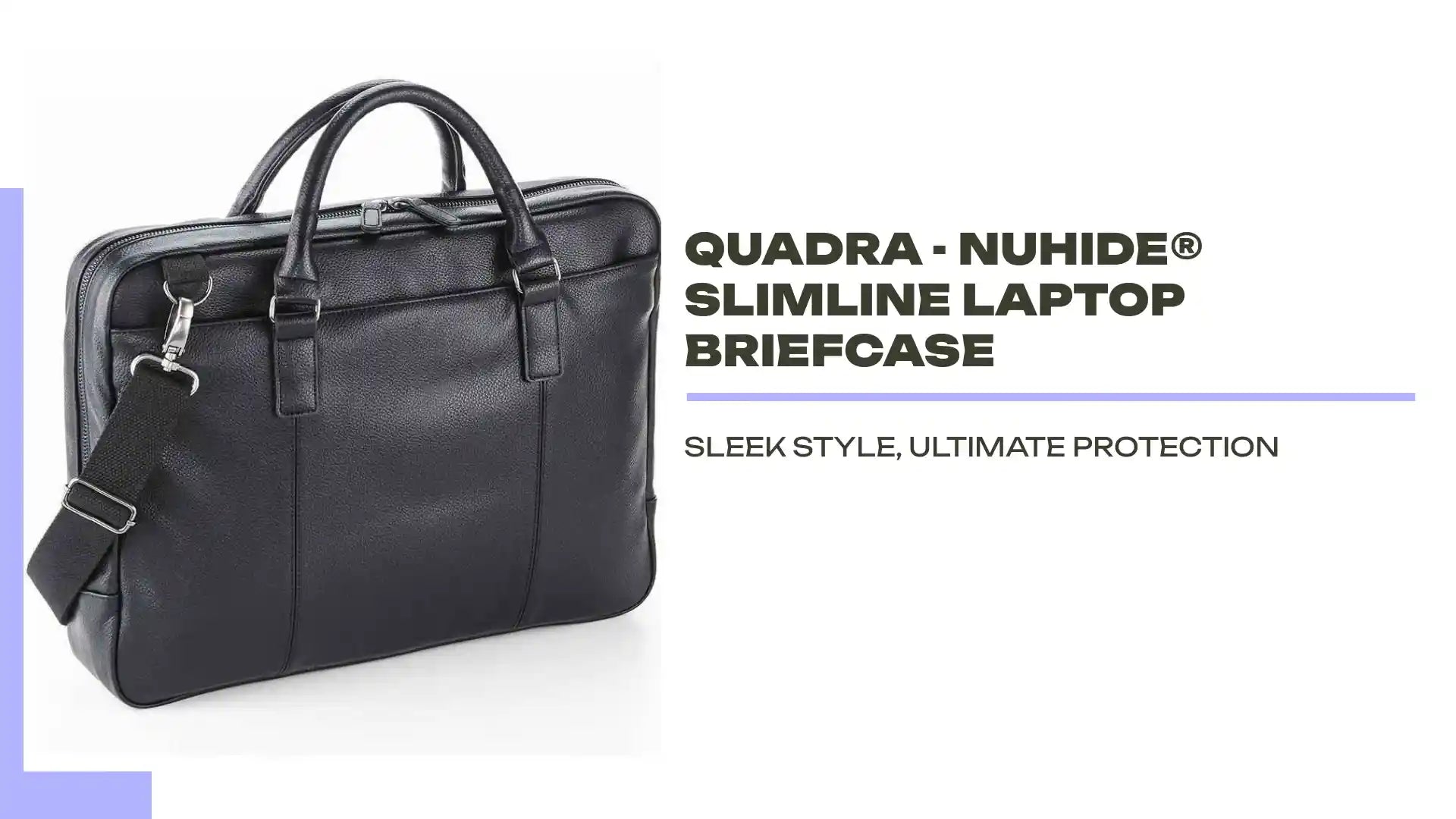 Quadra - NuHide&reg; Slimline Laptop Briefcase by@Outfy