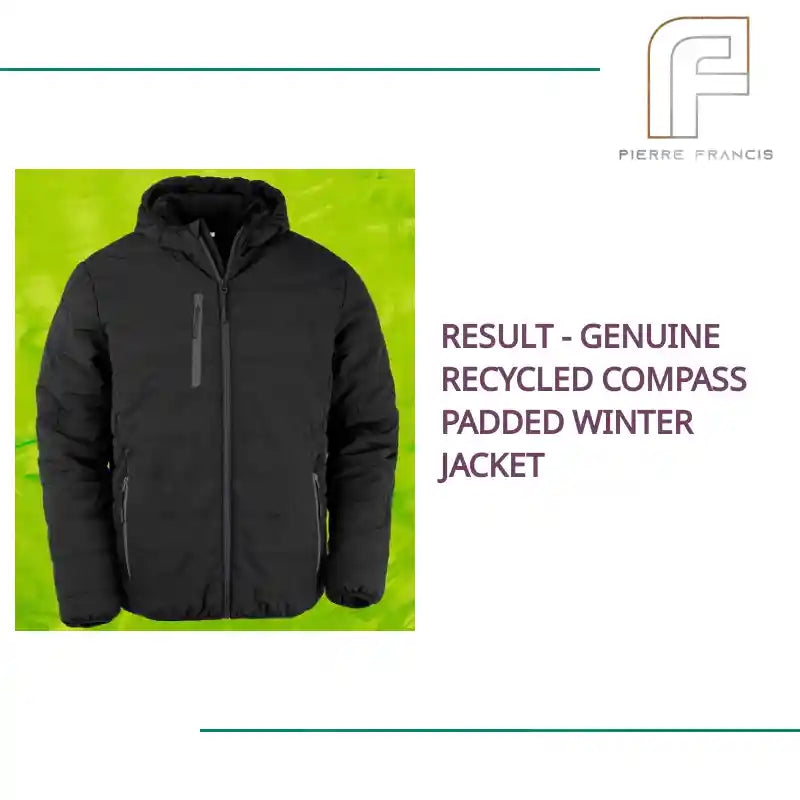 Result - Genuine Recycled Compass Padded Winter Jacket by@Outfy