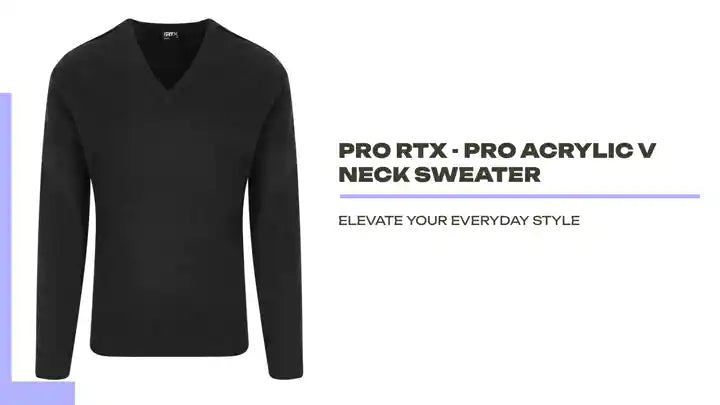 PRO RTX - Pro Acrylic V Neck Sweater by@Outfy