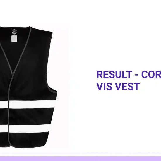 Result - Core Enhanced Vis Vest - RS200E BLK XS