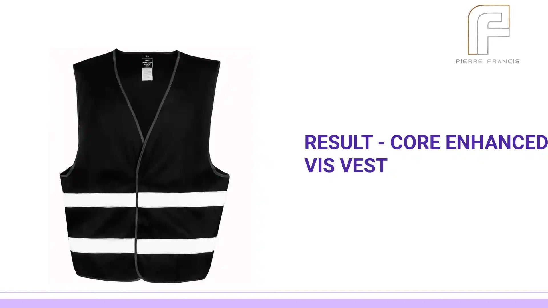 Result - Core Enhanced Vis Vest - RS200E BLK XS