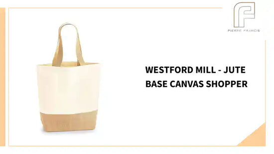 Westford Mill - Jute Base Canvas Shopper by@Outfy