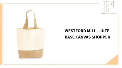 Westford Mill - Jute Base Canvas Shopper by@Outfy