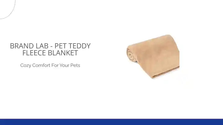 Brand Lab - Pet Teddy Fleece Blanket by@Outfy
