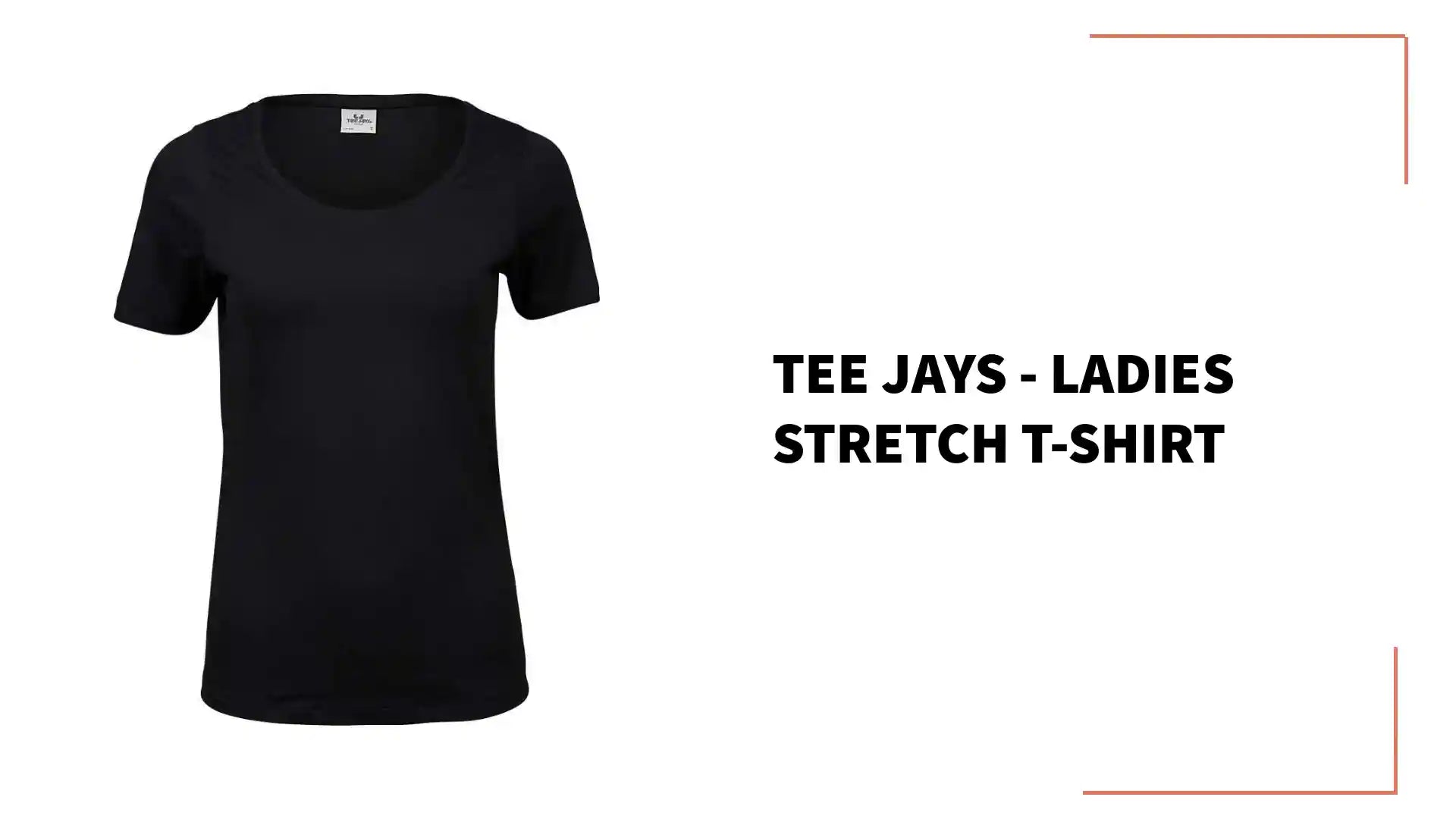 Tee Jays - Ladies Stretch T-Shirt - T450 BLK S