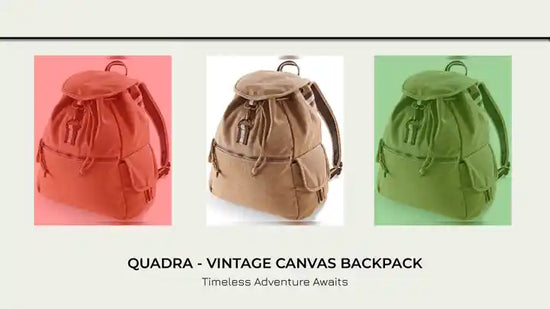 Quadra - Vintage Canvas Backpack by@Outfy