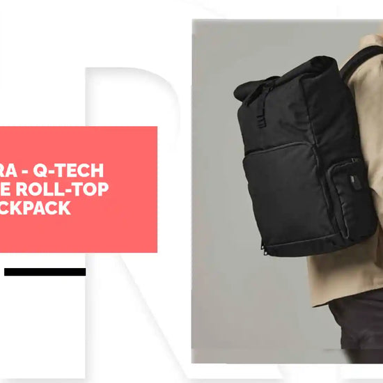 Quadra - Q-Tech Charge Roll-Top Backpack - QD995 BLK ONE