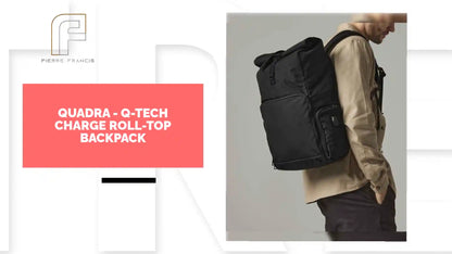 Quadra - Q-Tech Charge Roll-Top Backpack - QD995 BLK ONE