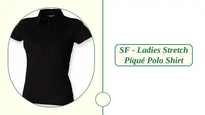 SF - Ladies Stretch Piqu&eacute; Polo Shirt by@Outfy