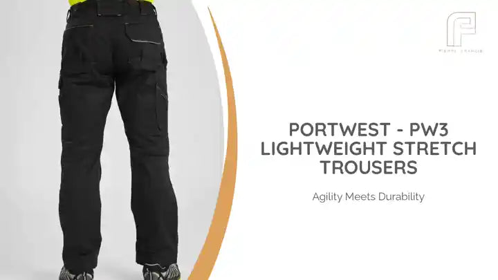 Portwest - PW3 Lightweight Stretch Trousers by@Outfy