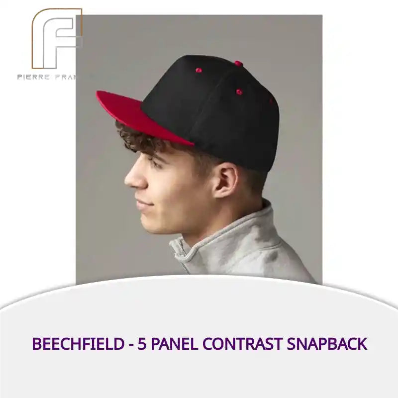 Beechfield - 5 Panel Contrast Snapback by@Outfy