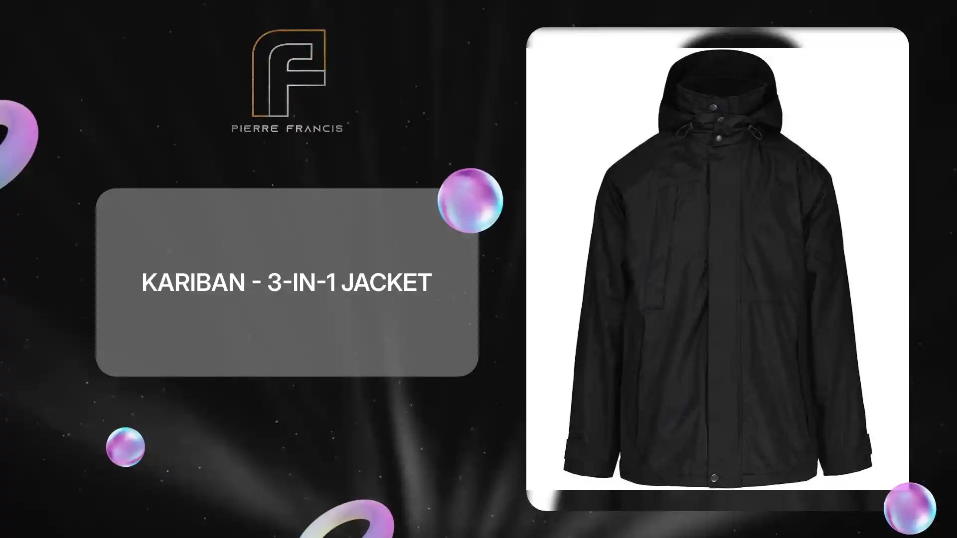 Kariban - 3-in-1 Jacket - KB657 BLK XS