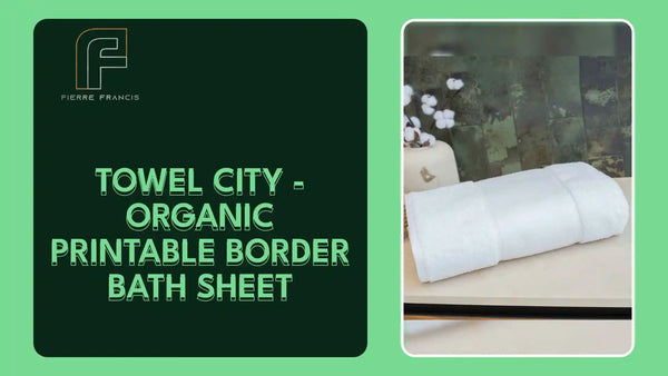 Towel City - Organic Printable Border Bath Sheet by@Outfy