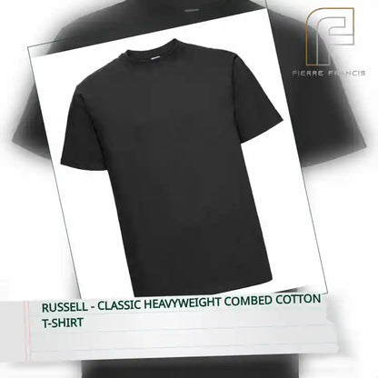 Russell - Classic Heavyweight Combed Cotton T-Shirt by@Outfy