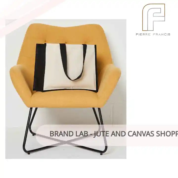 Brand Lab - Jute and Canvas Shopper by@Outfy