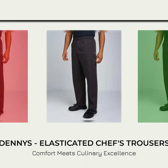 Dennys - Elasticated Chef's Trousers by@Outfy