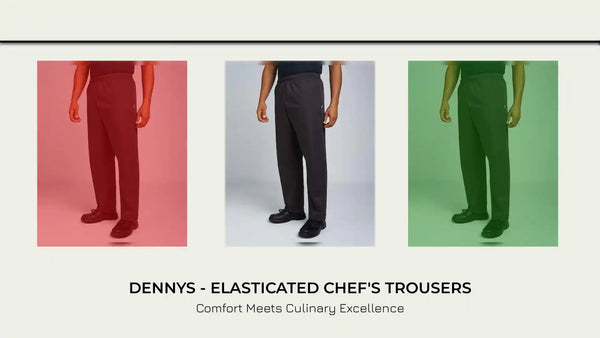 Dennys - Elasticated Chef's Trousers by@Outfy