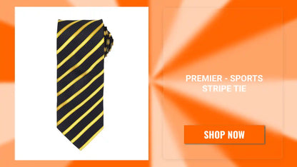 Premier - Sports Stripe Tie by@Outfy
