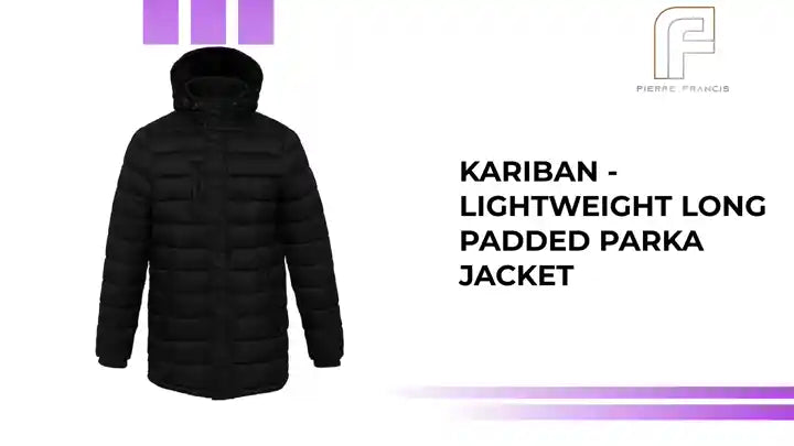 Kariban - Lightweight Long Padded Parka Jacket by@Outfy