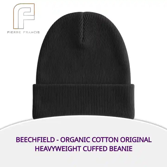 Beechfield - Organic Cotton Original Heavyweight Cuffed Beanie by@Outfy