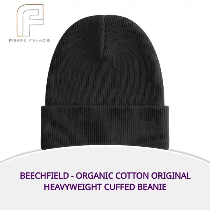 Beechfield - Organic Cotton Original Heavyweight Cuffed Beanie by@Outfy