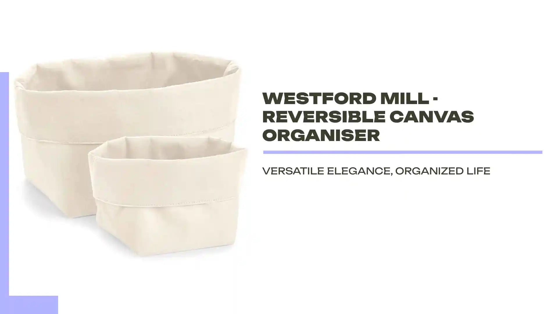 Westford Mill - Reversible Canvas Organiser by@Outfy