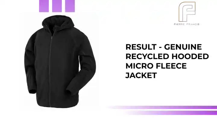 Result - Genuine Recycled Hooded Micro Fleece Jacket by@Outfy