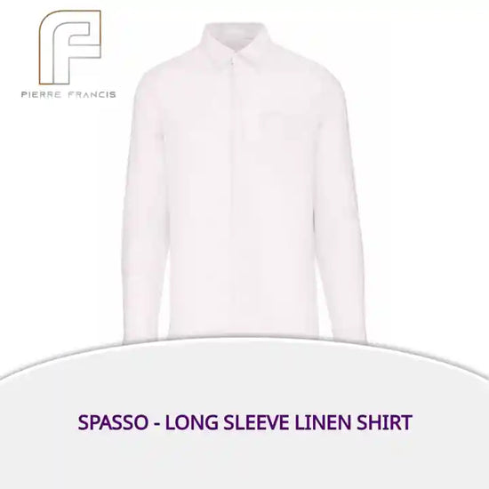 Spasso - Long Sleeve Linen Shirt by@Outfy