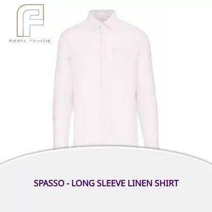 Spasso - Long Sleeve Linen Shirt by@Outfy
