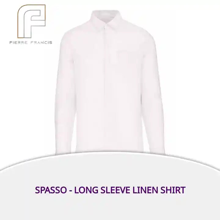 Spasso - Long Sleeve Linen Shirt by@Outfy