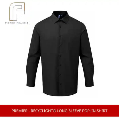 Premier - Recyclight&reg; Long Sleeve Poplin Shirt by@Outfy
