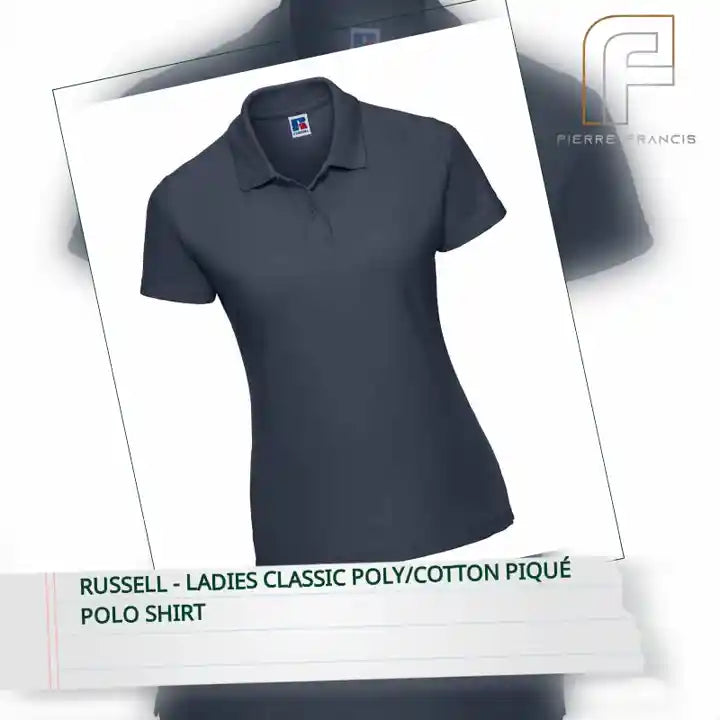 Russell - Ladies Classic Poly/Cotton Piqu&eacute; Polo Shirt by@Outfy