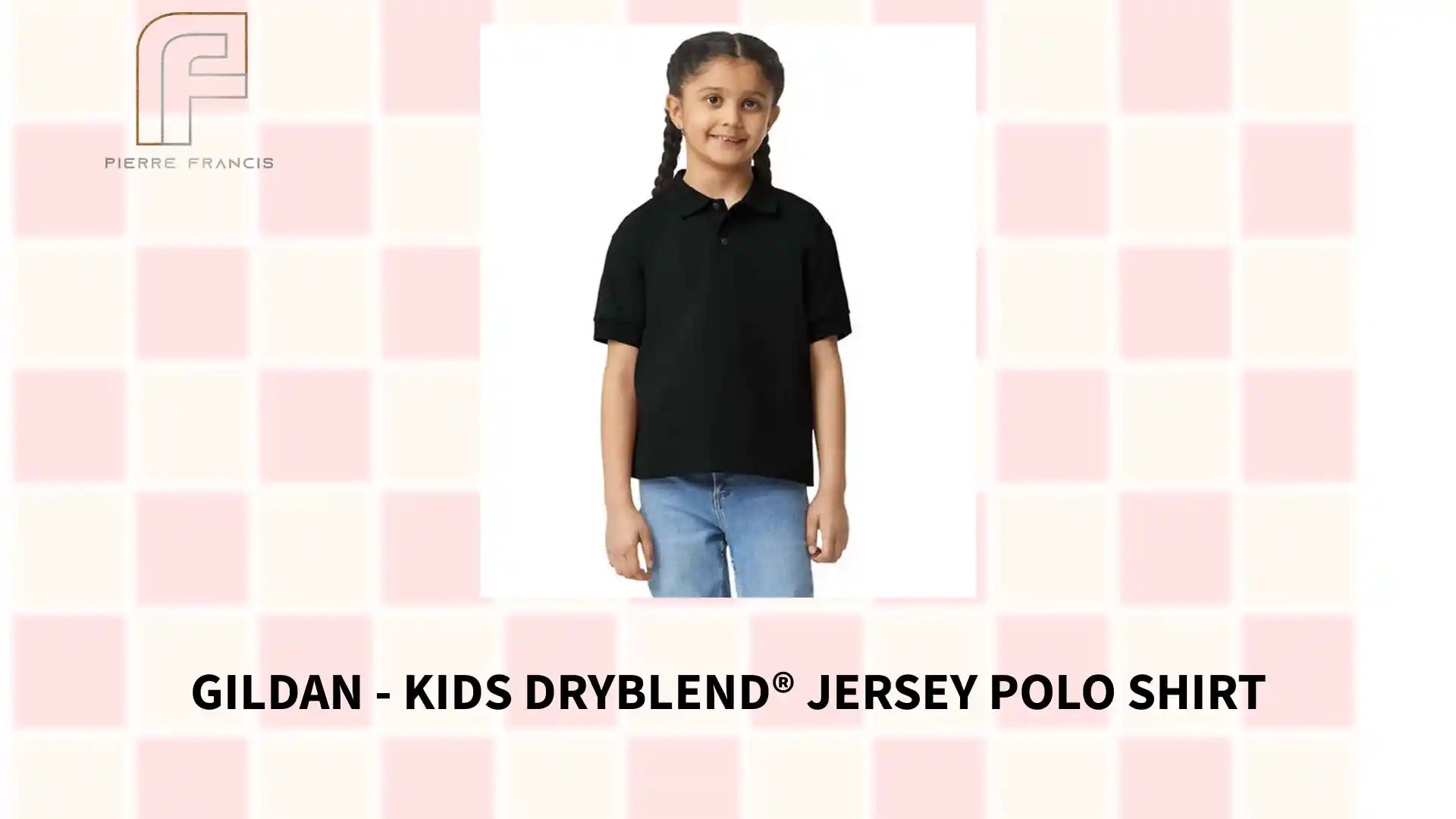 Gildan - Kids DryBlend® Jersey Polo Shirt - GD40B BLK S