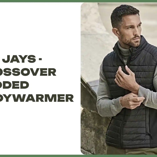 Tee Jays - Crossover Padded Bodywarmer - T9624 BK/BK S