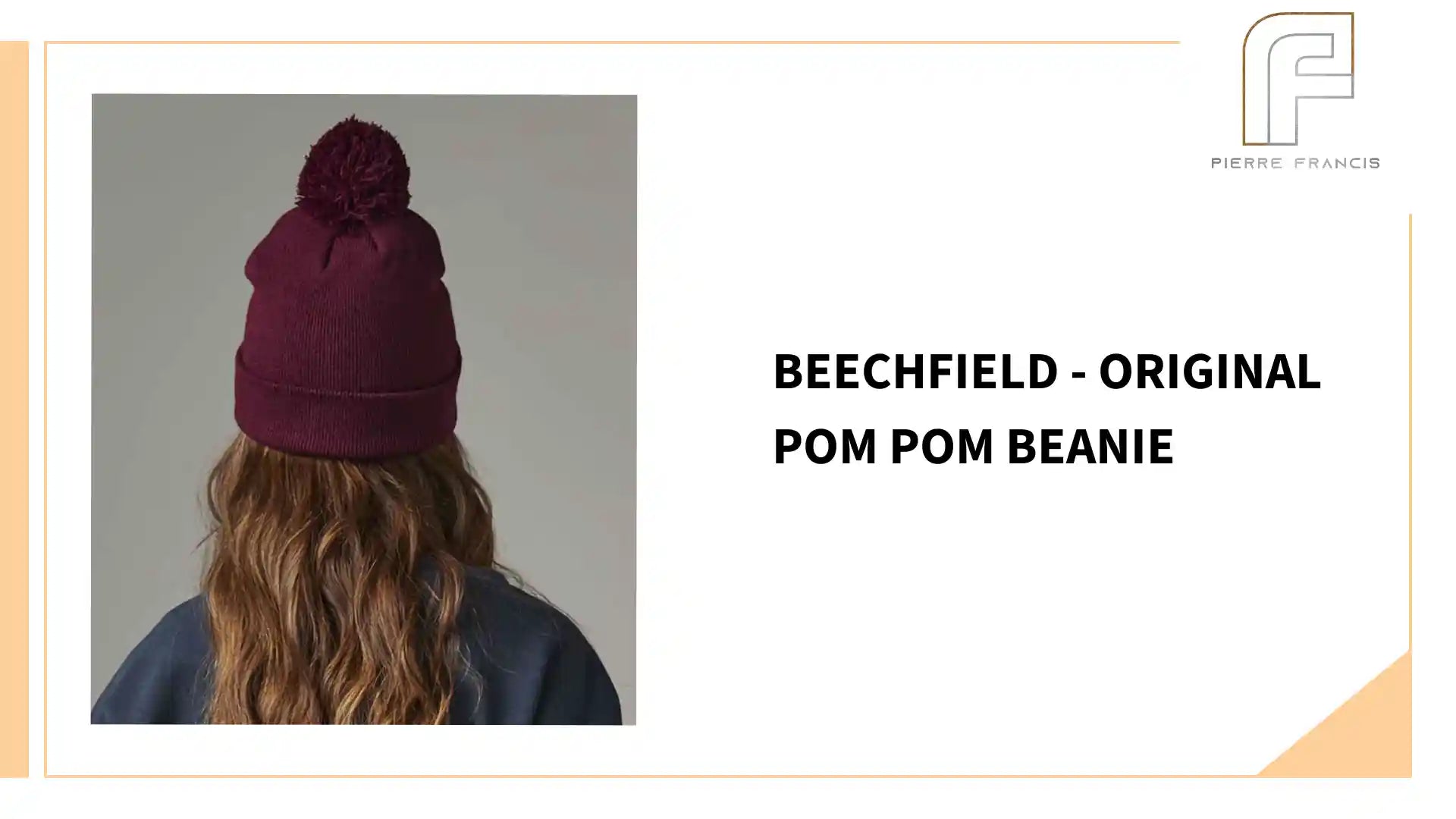 Beechfield - Original Pom Pom Beanie - BB426 BLK ONE