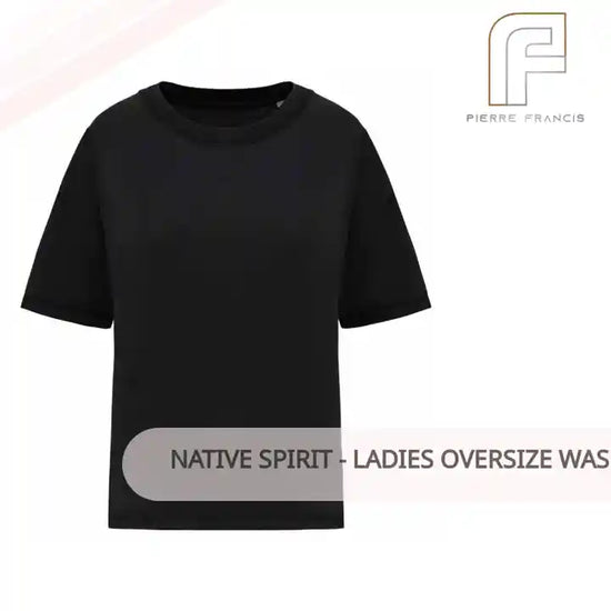 Native Spirit - Ladies Oversize Washed Effect T-Shirt by@Outfy