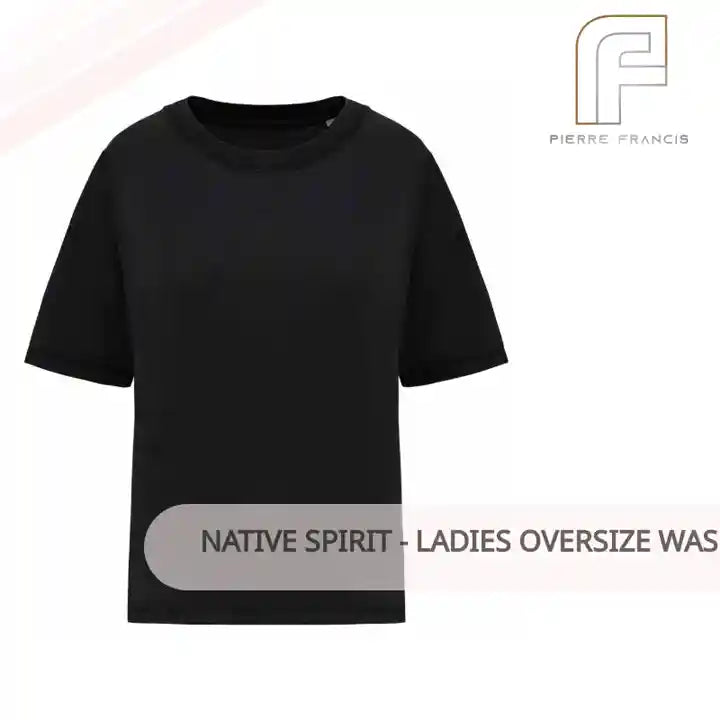 Native Spirit - Ladies Oversize Washed Effect T-Shirt by@Outfy