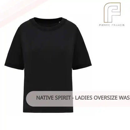 Native Spirit - Ladies Oversize Washed Effect T-Shirt by@Outfy
