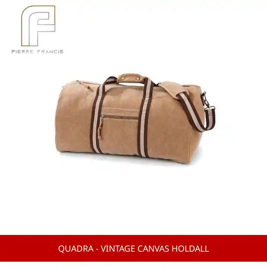 Quadra - Vintage Canvas Holdall by@Outfy
