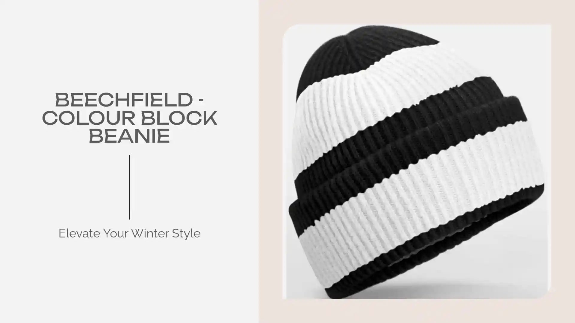 Beechfield - Colour Block Beanie by@Outfy