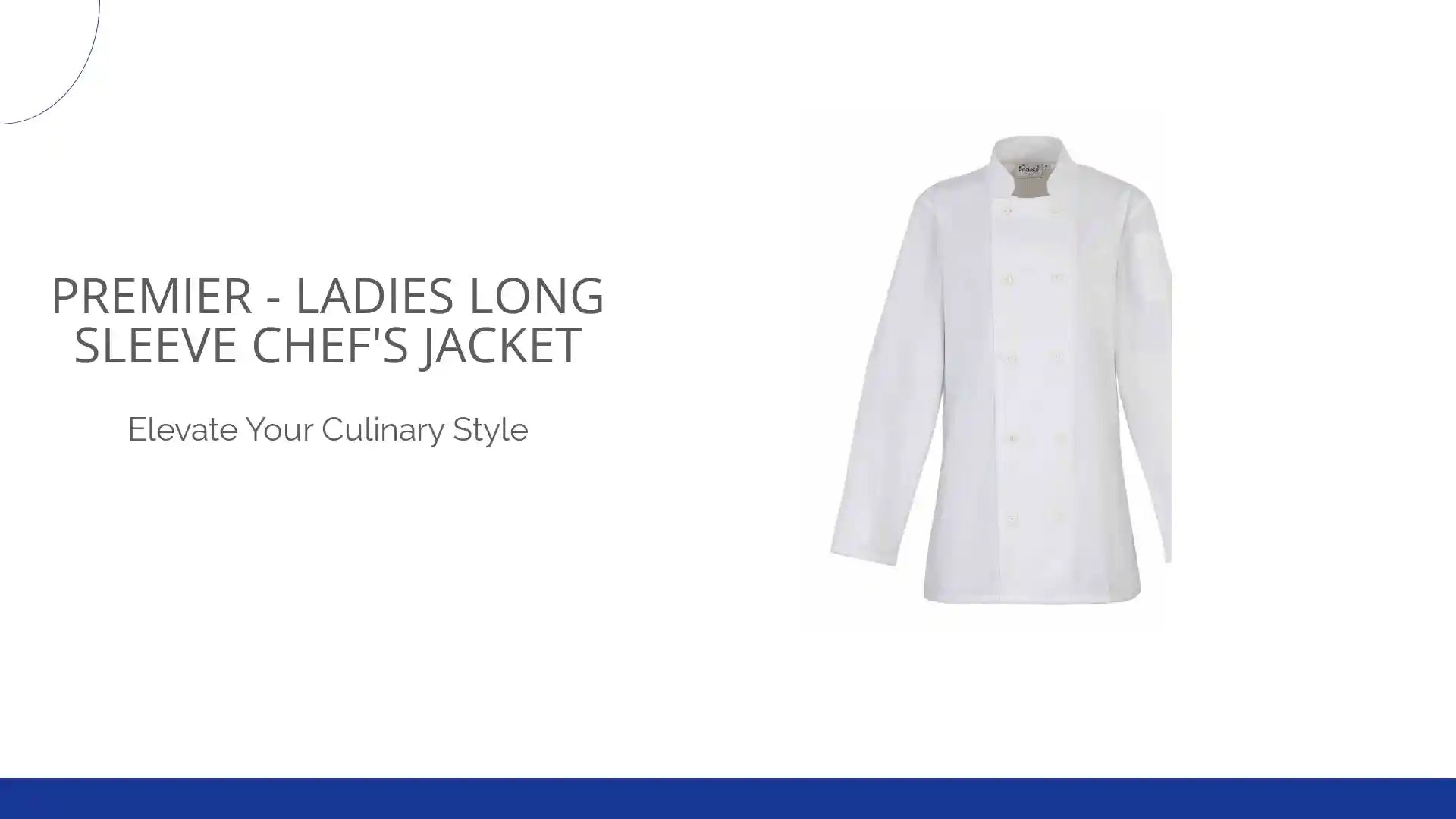 Premier - Ladies Long Sleeve Chef&#039;s Jacket by@Outfy