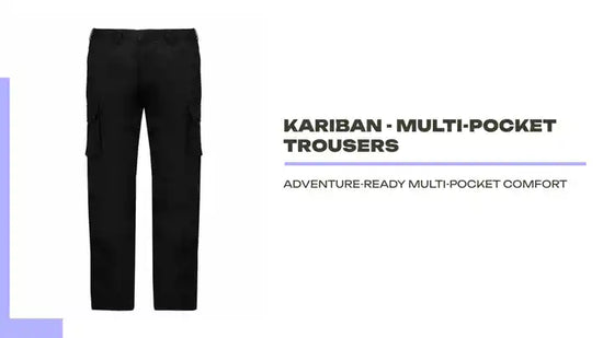 Kariban - Multi-Pocket Trousers by@Outfy